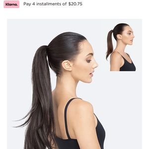 Pretty Party extensions pony tail brown/black